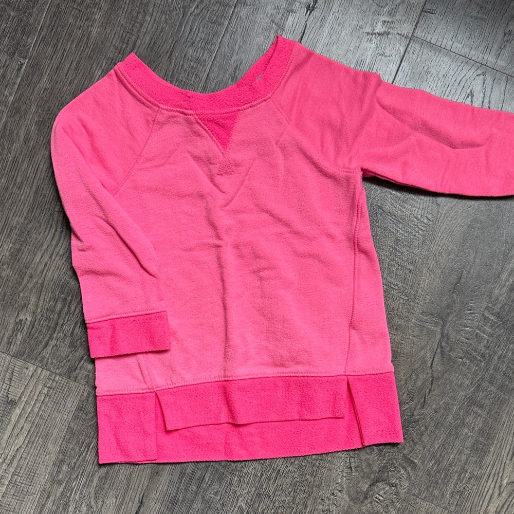 Girls' Pink Long-Sleeve Pullover Top